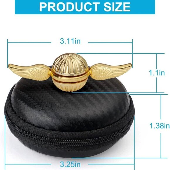 NEW!! Harry Potter Golden Snitch Fidget Spinner Metal Sensory Toy - Collectible! - Picture 7 of 7